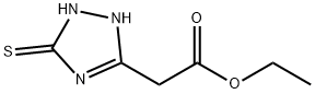 ethyl 2-(5-Mercapto-1H-1,2,4-triazol-3-yl)acetate 구조식 이미지