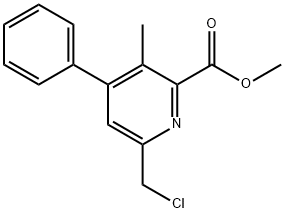 Methyl 6-(chloroMethyl)-3-Methyl-4-phenylpicolinate Structure