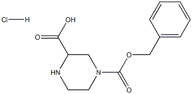 4-((Benzyloxy)carbonyl)piperazine-2-carboxylic acid hydrochloride Structure