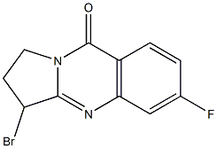 3-broMo-6-fluoro-2,3-dihydro-1H-pyrrolo[2,1-b]quinazolin-9-one Structure