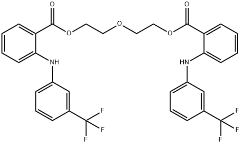 2-[[3-(Trifluoromethyl)phenyl]amino]benzoic acid oxydi-2,1-ethanediyl ester 구조식 이미지