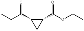 ethyl 2-propionyl-cyclopropanecarboxylate Structure