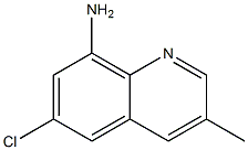 6-Chloro-3-Methylquinolin-8-aMine 구조식 이미지