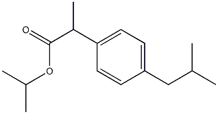 Ibuprofen Isopropyl Ester 구조식 이미지