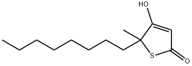 4-hydroxy-5-Methyl-5-octylthiophen-2(5H)-one 구조식 이미지