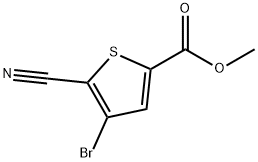 메틸4-broMo-5-시아노티오펜-2-카르복실레이트 구조식 이미지