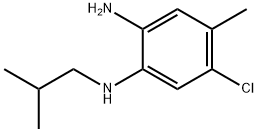 5-클로로-N1-이소부틸-4-메틸벤젠-1,2-디아민 구조식 이미지
