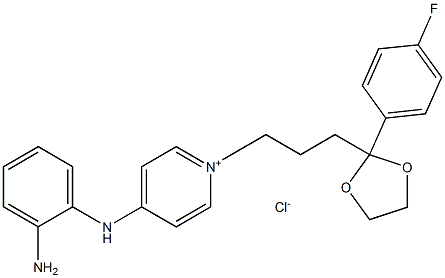4-[(2-AMinophenyl)aMino]-1-[3-[2-(4-fluorophenyl)-1,3-dioxolan-2-yl]propyl]pyridiniuM Chloride Structure