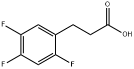 3-(2,4,5-Trifluorophenyl)propanoic acid 구조식 이미지