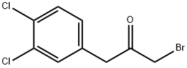 1-broMo-3-(3,4-dichlorophenyl)propan-2-one Structure