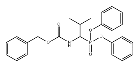 Diphenyl 1-(Cbz-AMino)isobutylphosphonate 구조식 이미지