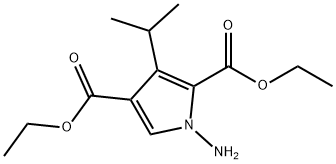 diethyl 1-aMino-3-isopropyl-1H-pyrrole-2,4-dicarboxylate Structure