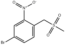 Benzene, 4-broMo-1-[(Methylsulfonyl)Methyl]-2-nitro- Structure