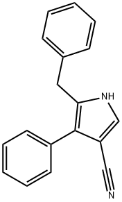 5-Benzyl-4-phenyl-pyrrole-3-carbonitrile Structure