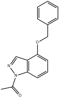 1-(4-(Benzyloxy)-1H-indazol-1-yl)ethanone Structure