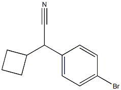 (4-BroMo-phenyl)-cyclobutyl-acetonitrile 구조식 이미지