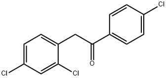 1-(4-Chlorophenyl)-2-(2,4-dichlorophenyl)ethanone 구조식 이미지