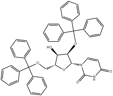 2',5'-Bis-O-(triphenylMethyl)uridine 구조식 이미지
