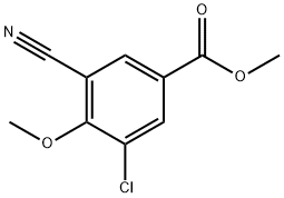 Methyl 3-chloro-5-cyano-4-Methoxybenzoate Structure