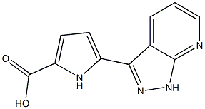 5-(1H-pyrazolo[3,4-b]pyridin-3-yl)-1H-pyrrole-2-carboxylic acid Structure