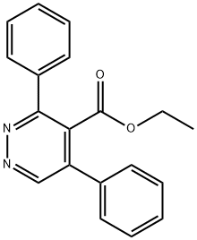 4-Pyridazinecarboxylic acid, 3,5-diphenyl-, ethyl ester Structure