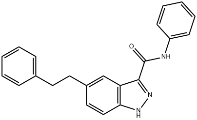 5-Phenethyl-N-phenyl-1H-indazole-3-carboxaMide Structure