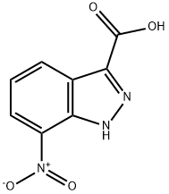 1H-Indazole-3-carboxylicacid,7-nitro-(9CI) Structure