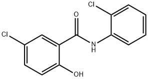 5-chloro-N-(2-chlorophenyl)-2-hydroxy-benzaMide 구조식 이미지