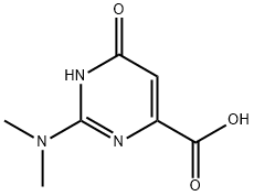 2-(diMethylaMino)-6-oxo-3,6-dihydropyriMidine-4-carboxylicacid 구조식 이미지