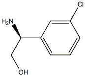 (2S)-2-AMino-2-(3-chlorophenyl)ethan-1-ol 구조식 이미지