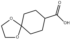 1,4-Dioxaspiro[4.5]decane-8-carboxylic acid 구조식 이미지