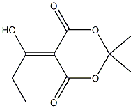 5-(1-hydroxypropylidene)-2,2-diMethyl-1,3-dioxane-4,6-dione 구조식 이미지