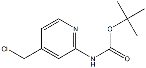tert-Butyl (4-(chloroMethyl)pyridin-2-yl)carbaMate Structure