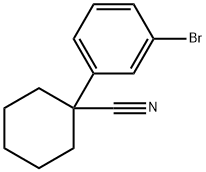 1-(3-broMophenyl)cyclohexanecarbonitrile 구조식 이미지