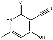 4-Hydroxy-6-Methyl-2-oxo-1,2-dihydro-pyridine-3-carbonitrile 구조식 이미지