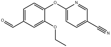 6-(2-Ethoxy-4-forMylphenoxy)nicotinonitrile Structure