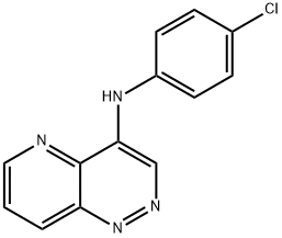 N-(4-클로로페닐)피리도[3,2-c]피리다진-4-aMine 구조식 이미지