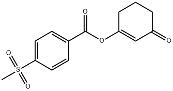 3-oxocyclohex-1-en-1-yl 4-(Methylsulfonyl)benzoate 구조식 이미지