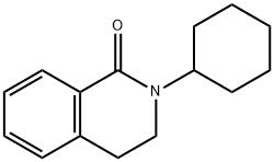 2-사이클로헥실-3,4-디하이드로이소퀴놀린-1(2H)-온 구조식 이미지