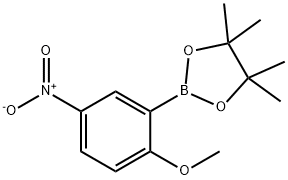 2-메톡시-5-니트로페닐보론산피나콜에스테르 구조식 이미지