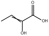2-Hydroxybut-2-enoic acid 구조식 이미지