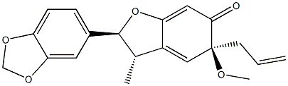 1,6-Dihydro-4,7'-epoxy-1-Methoxy-
3',4'-Methylenedioxy-6-oxo-3,8'-lignan 구조식 이미지