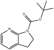 tert-Butyl 2H,3H-pyrrolo[2,3-b]pyridine-1-carboxylate 구조식 이미지