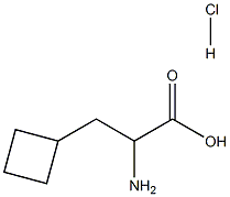 Cyclobutanepropanoic acid, a-aMino-, hydrochloride Structure