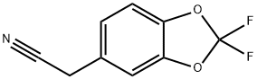 2-(2,2-디플루오로벤조[d][1,3]디옥솔-5-일)아세토니트릴 구조식 이미지