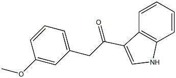 1-(1H-Indol-3-yl)-2-(3-Methoxyphenyl)ethanone Structure