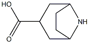 엑소-8-아자비시클로[3.2.1]옥탄-3-카르복실산염산염 구조식 이미지