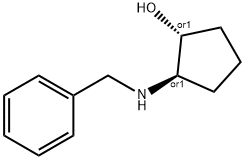 (1R,2R)-trans-2-(N-benzyl)aMino-1-cyclopentanol 구조식 이미지