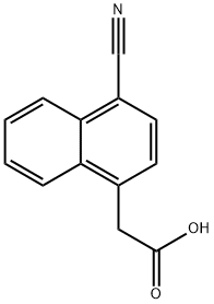 (4-Cyanonaphthalen-1-yl)acetic acid 구조식 이미지