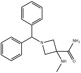 1-benzhydryl-3-(MethylaMino)azetidine-3-carboxaMide Structure